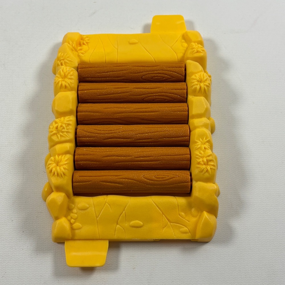 Disney Jungle Safari Roadway Rolling Log Bridge Replacement Part Yellow Brown